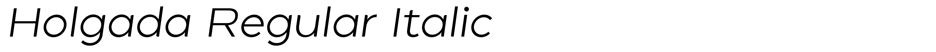 Holgada Regular Italic